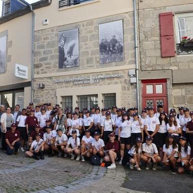 Les jeunes du SNU au Musée départemental de la Résistance Henri Queuille à Neuvic 