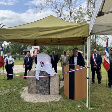 Hommage à Gilbert Bugeac, Compagnon de la Libération, au domaine du Theil à Saint-Pardoux-la-Croisille 
