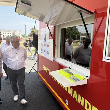 Inauguration d’un Poste de Commandement mobile Corrèze / Dordogne
