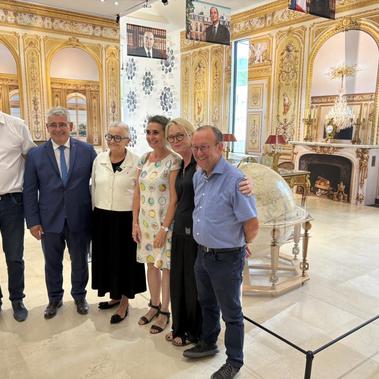Visite officielle au musée du président Jacques Chirac à Sarran 
