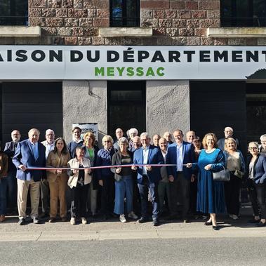 Services de proximit&eacute; : inauguration de la Maison du D&eacute;partement de Meyssac