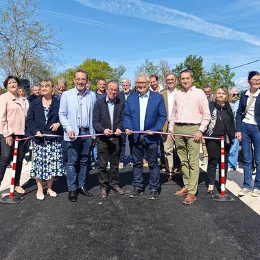 R&eacute;ouverture du Pont de la Mouillade &agrave; Ussac