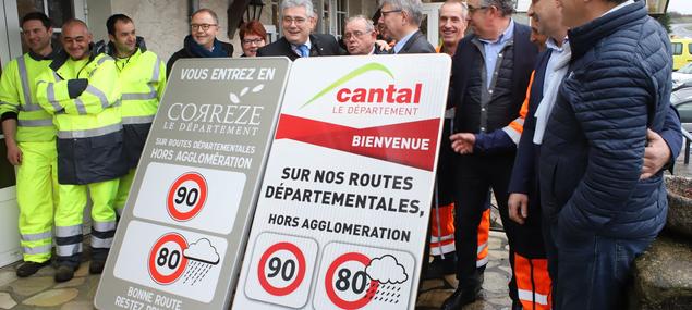 Retour aux 90km/h en Corrèze et dans le Cantal