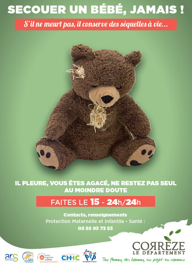 Affiche bébé secoué