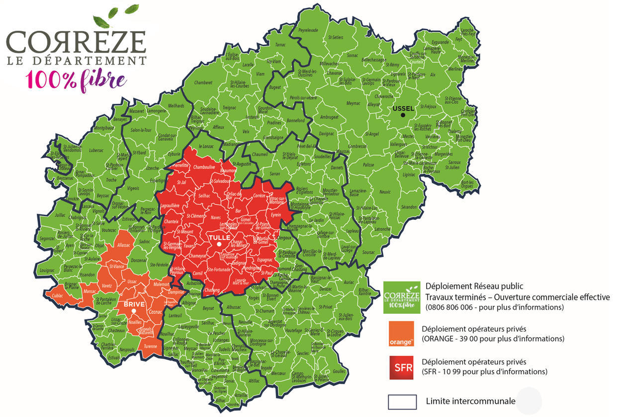 deploiement fibre correze