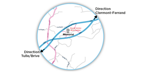 plan accès mémorial corrèze
