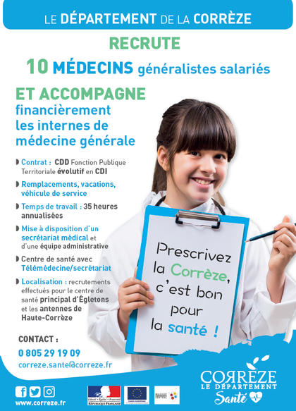 recrutement médecins corrèze