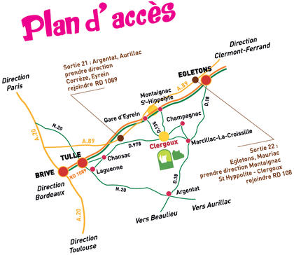 plan accès foulées gourmandes